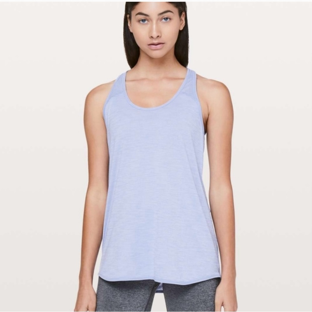 LULULEMON Essential Tank Heathered Lavender Dusk